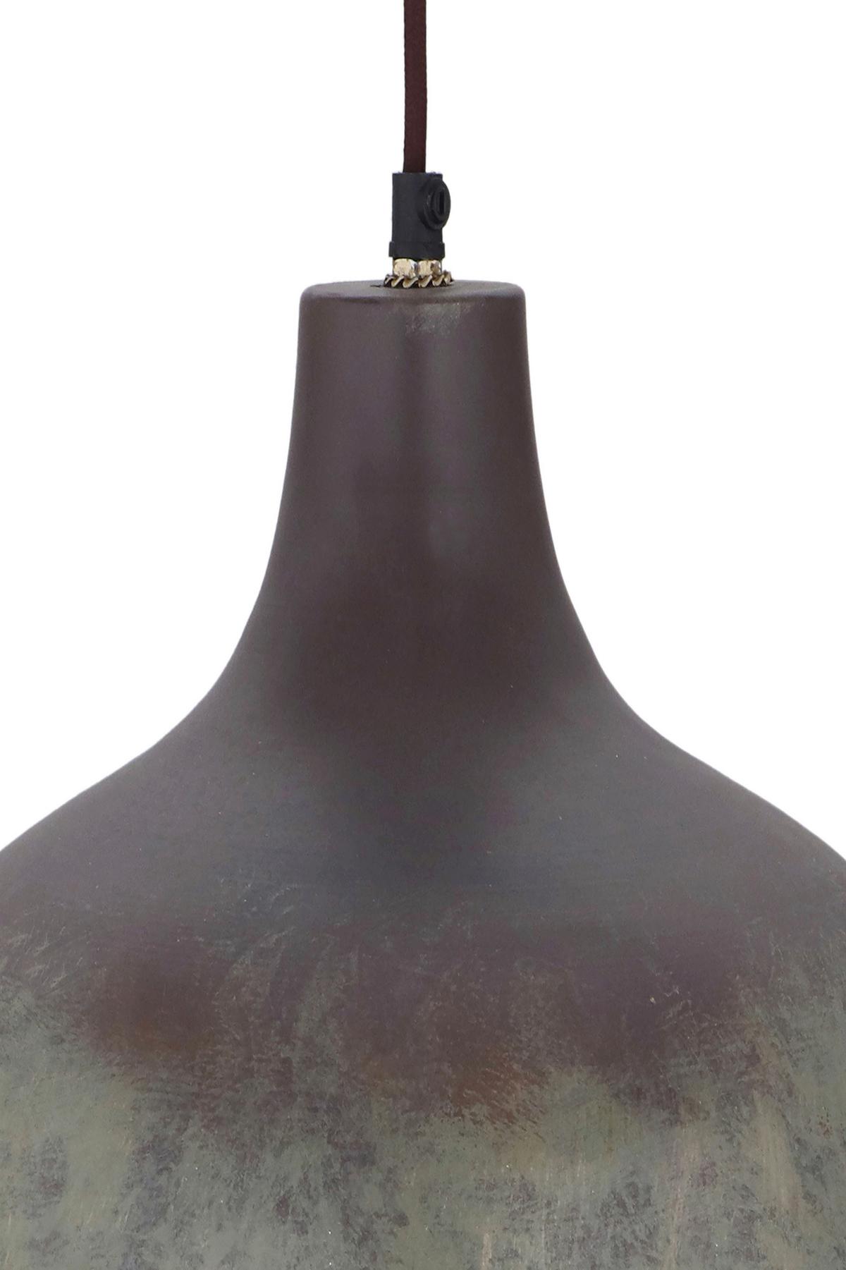 Hängeleuchte Mican 125 Dunkelbronze - Bronzefarben, Basics, Metall (34/34/38cm) - Kayoom