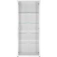 Vitrina Space - aluminij/bela, umetna masa/steklo (70/178/30cm) - Mömax modern living Vitrina Space - aluminij/bela, umetna masa/steklo (70/178/30cm) - Mömax modern living