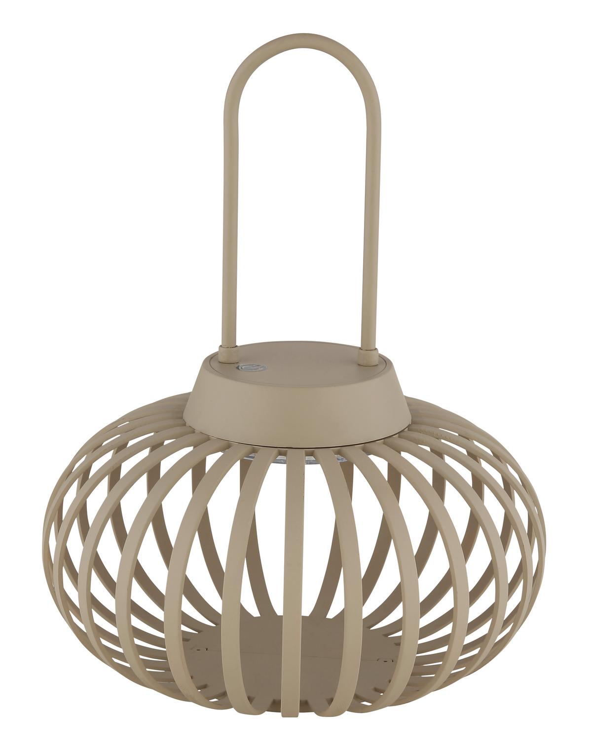 Akku-Tischleuchte Allegra Sandfarben max. 1 Watt - Sandfarben, MODERN, Kunststoff/Metall (20,5/25,5cm) - Globo
