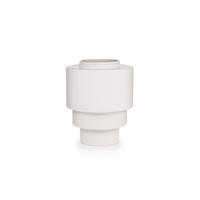 Vase Akka Weiß matt - Weiß, Basics, Keramik (16/19,5cm) - Markslöjd