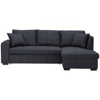 NAROŻNIK BILL - ciemnoszary/czarny, Design, tworzywo sztuczne/tkanina (238/158cm) - Xora