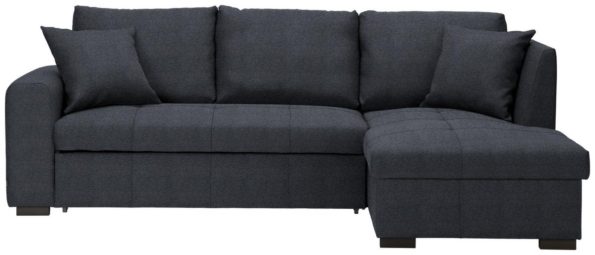 NAROŻNIK BILL - ciemnoszary/czarny, Design, tworzywo sztuczne/tkanina (238/158cm) - Xora