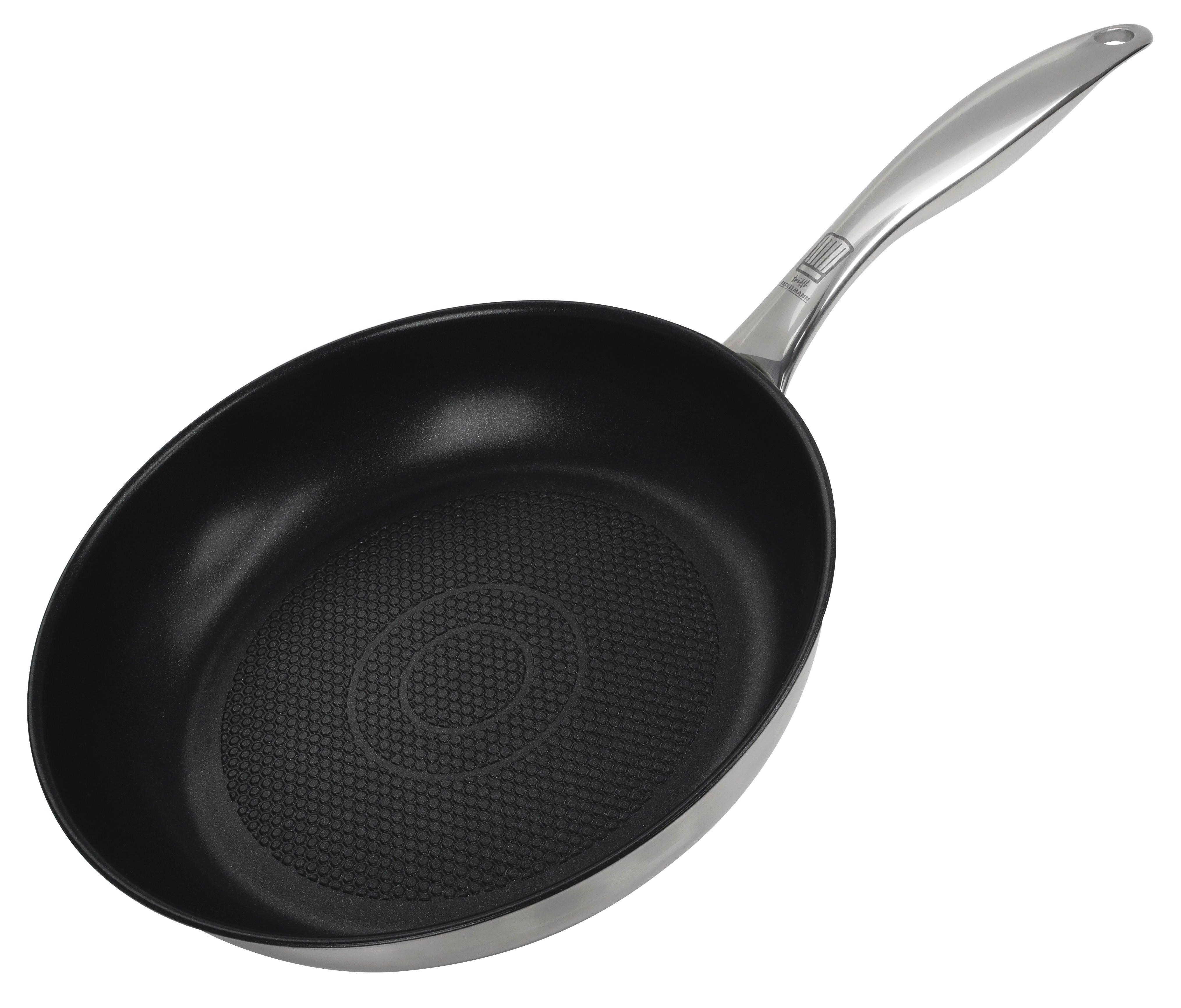 Tigaie pentru prăjit Munich - argintiu/negru, Design, metal (24cm) - Chefkoch+Fackelmann