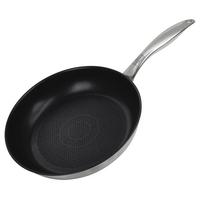 Tigaie pentru prăjit Munich - argintiu/negru, Design, metal (24cm) - Chefkoch+Fackelmann