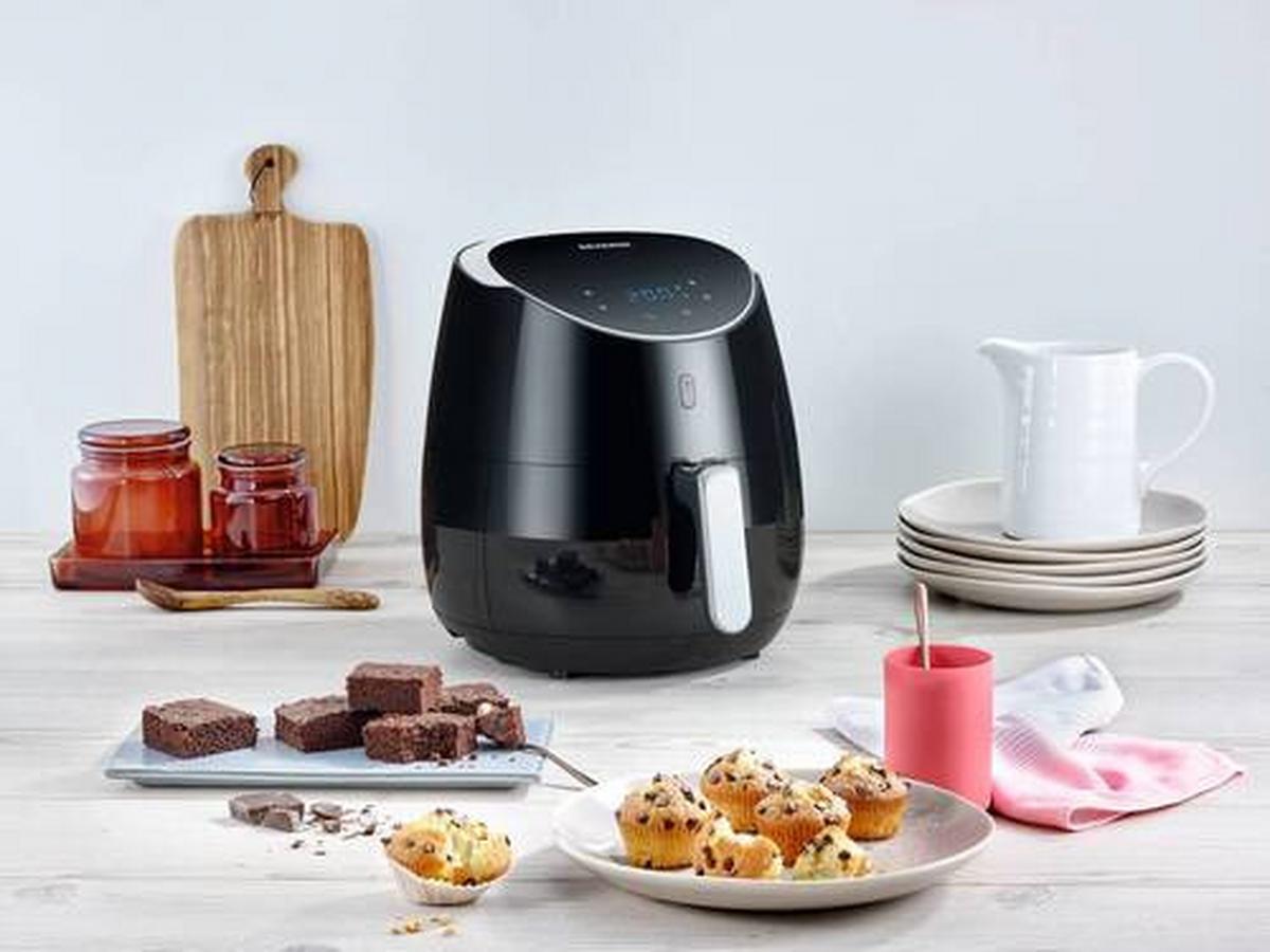 FRYTKOWNICA BEZTŁUSZCZOWA FR 2445 - kolor srebrny/czarny, Modern, tworzywo sztuczne/metal (31,5/41,0/35,0cm) - Severin