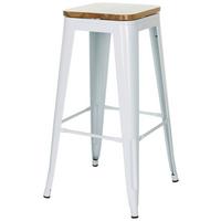 Barski Stol Vantaggio High Ws, Bela - bela, Moderno, kovina/les (44/77/44cm) - MID.YOU