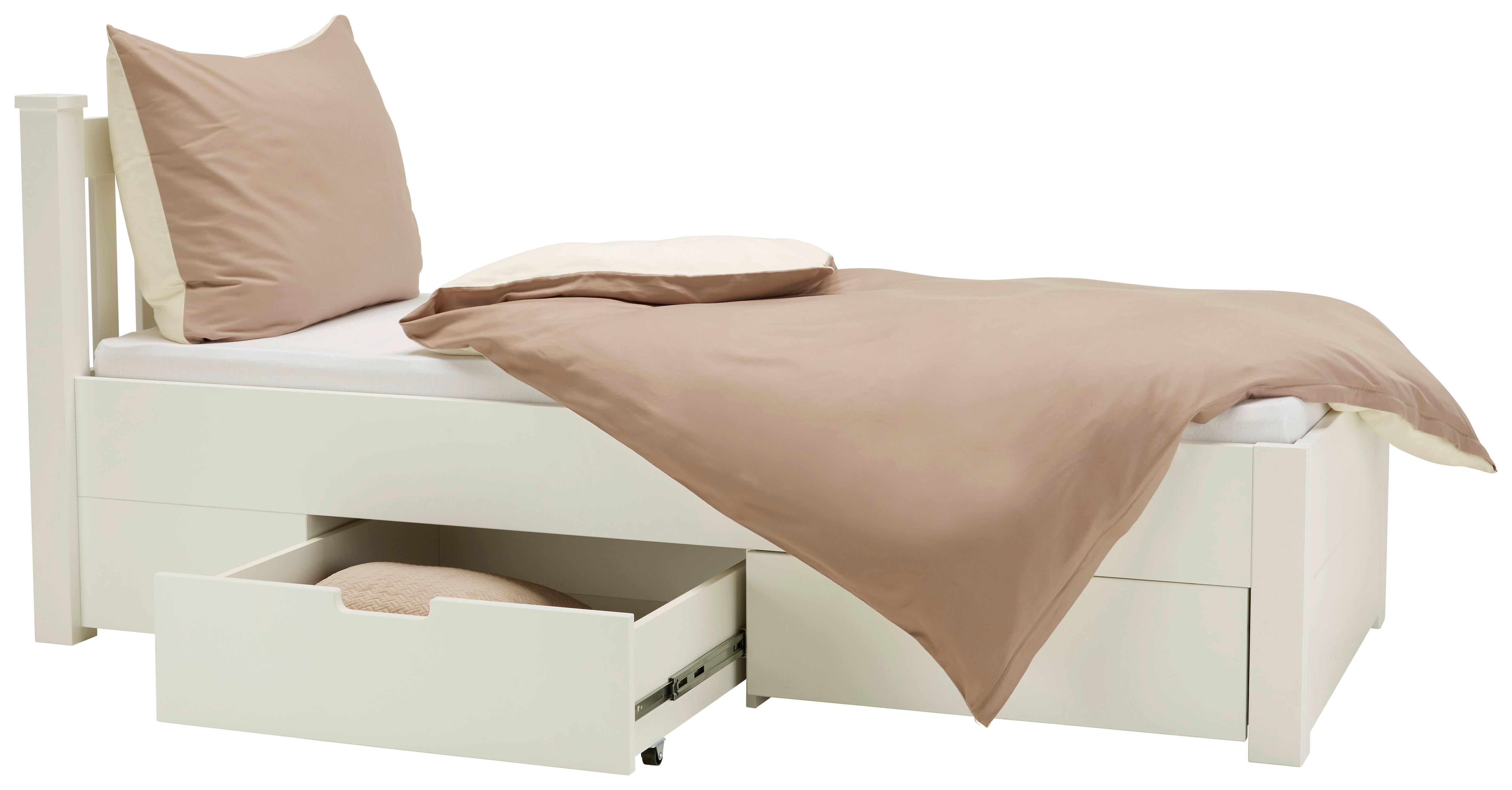 Krevet Lyon - bela, Romantično / Seoski, drvo/pločasti materijal (90/200cm) - Zandiara