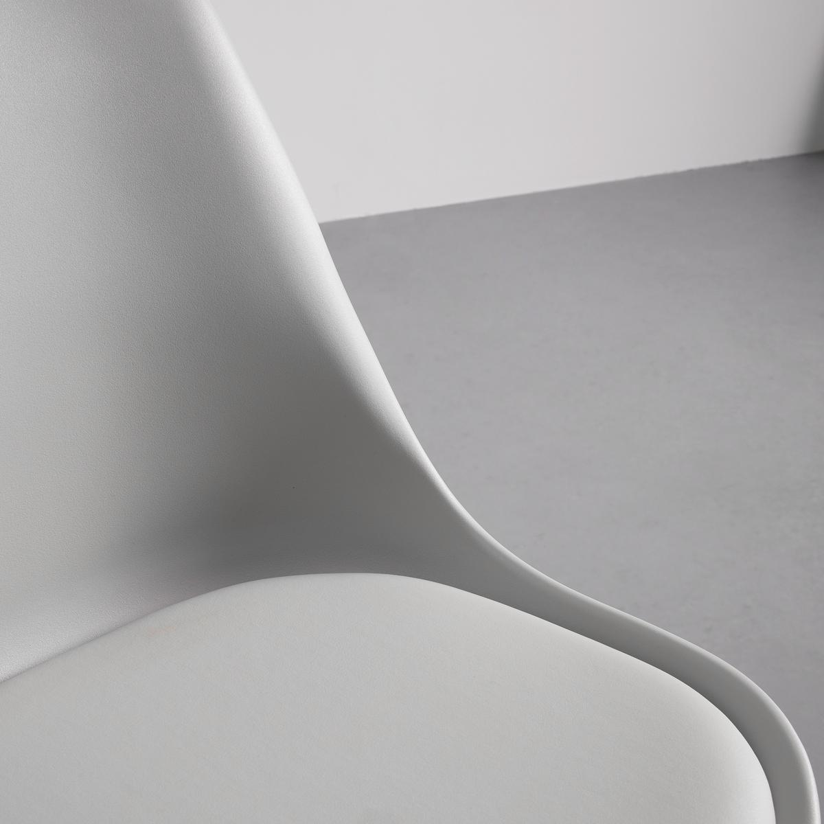 KRZESŁO MIA - jasnoszary, Modern, tworzywo sztuczne/tkanina (50/84/54cm) - Bessagi Home