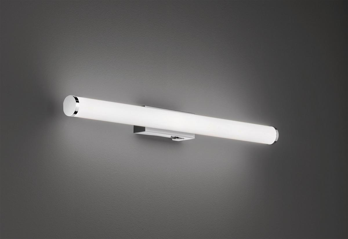 LED-Wandleuchte Mattimo in Weiß/Chrom max. 6,5 Watt - Chromfarben/Weiß, Basics, Kunststoff/Metall (60/5,5cm) - Trio Leuchten