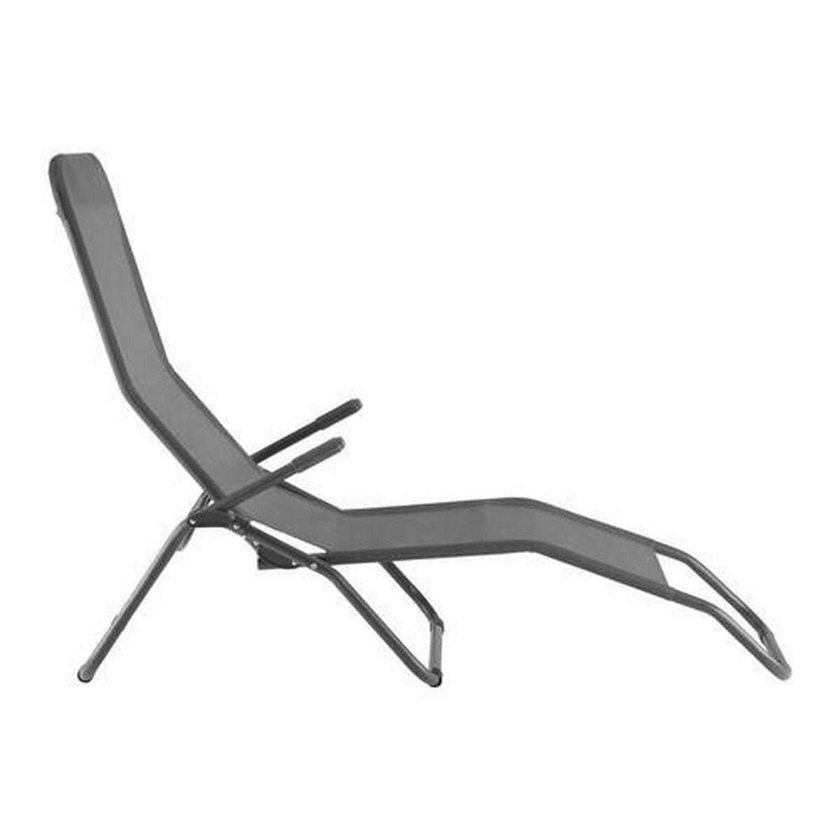Napozóágy Georg - antracit, Modern, műanyag/textil (145/98/59cm) - Best Price