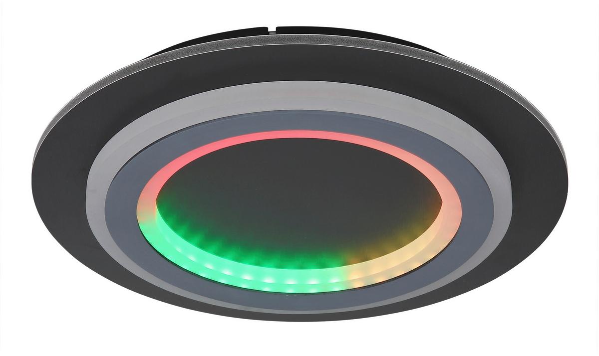 Led Stropna  Svjetiljka Jayden - siva/svijetlo siva, Design, metal/plastika (34/5,5cm) - Globo