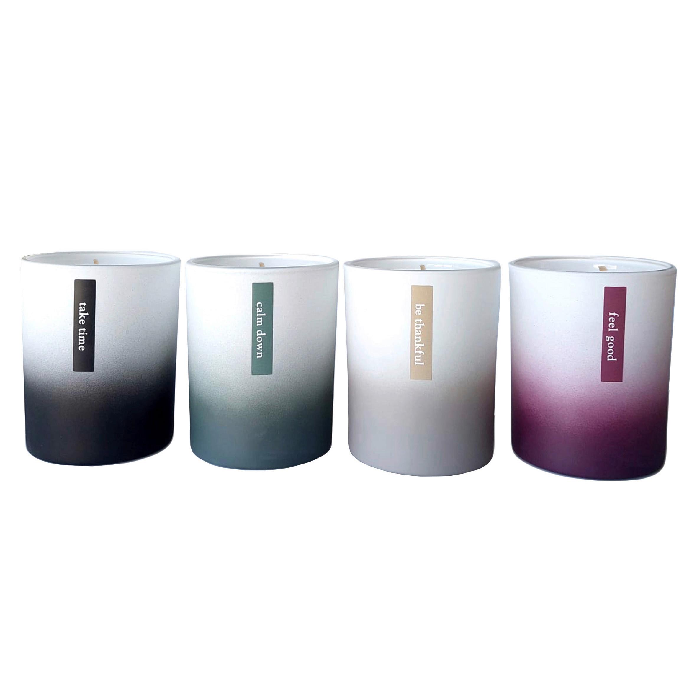 Kerze im Glas Zoey diverse Farben - Bordeaux/Beige, MODERN, Glas (8/9,5cm) - Mömax