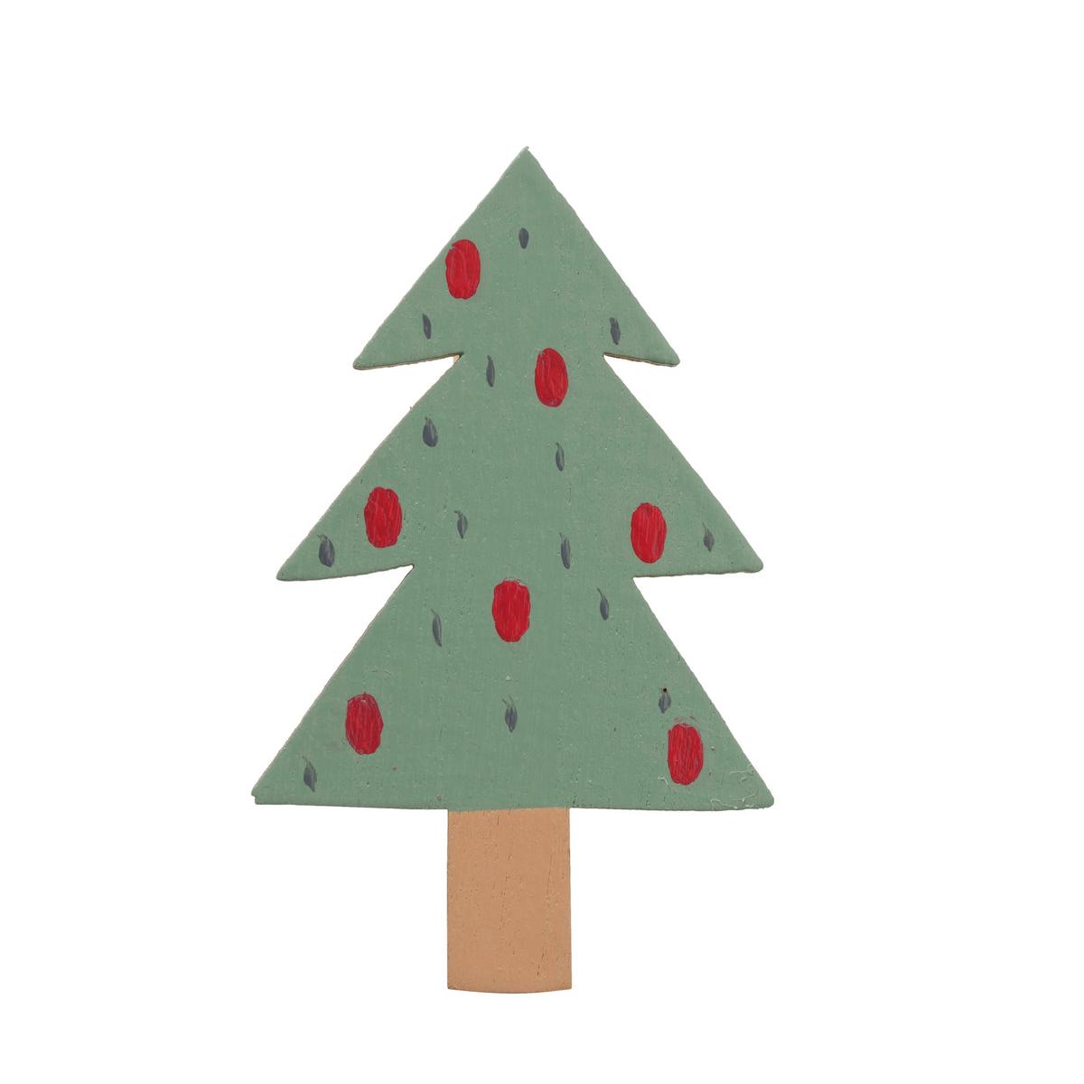 Dekoclip Monti I Multicolor 6-tlg. - Multicolor, Konventionell, Holzwerkstoff/Textil (5,5/1,7/5,5cm) - Modern Living