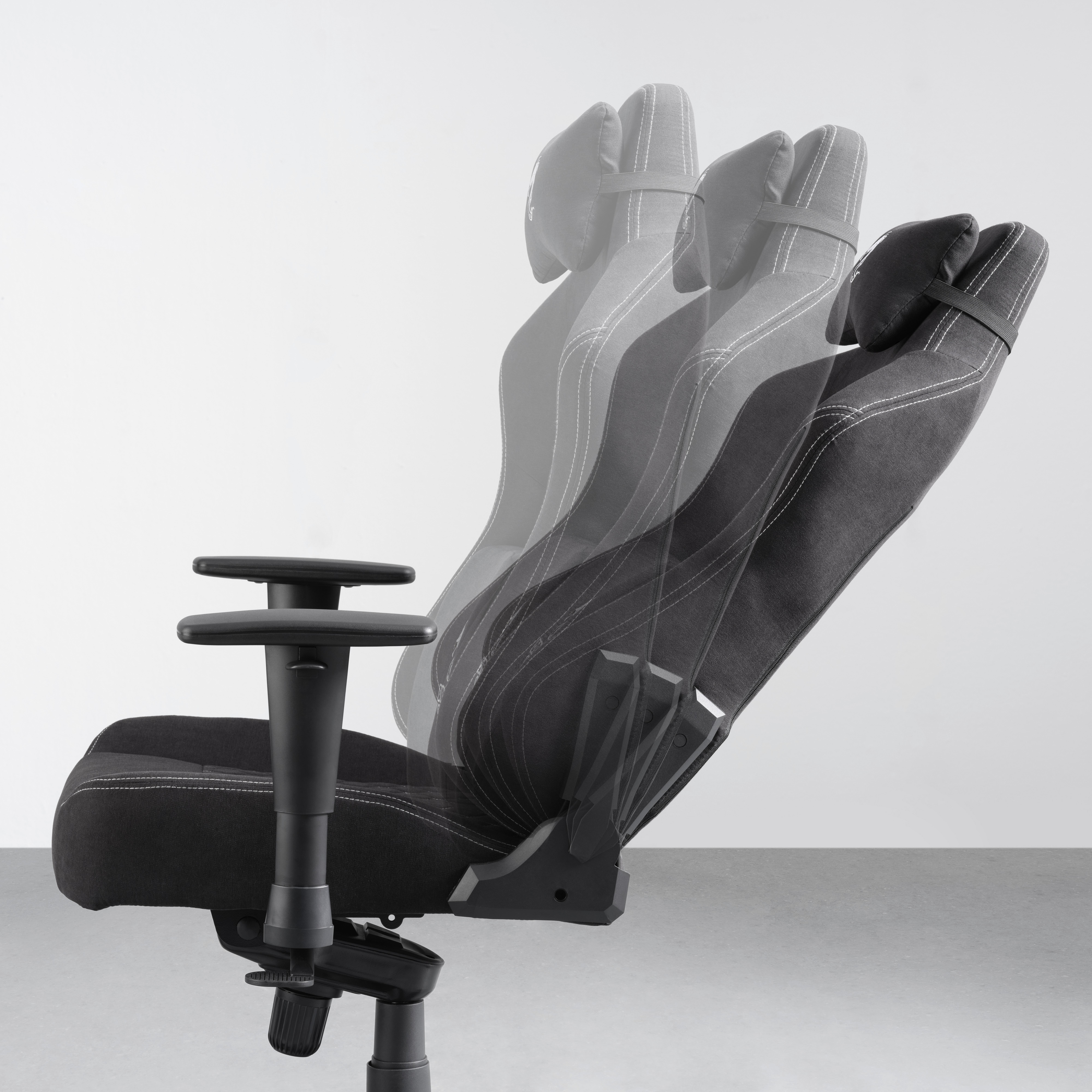 GAMINGSTOL DRAGON -EXKLUSIV- - vit/svart, Modern, metall/textil (64/127-135/69cm) - Mömax