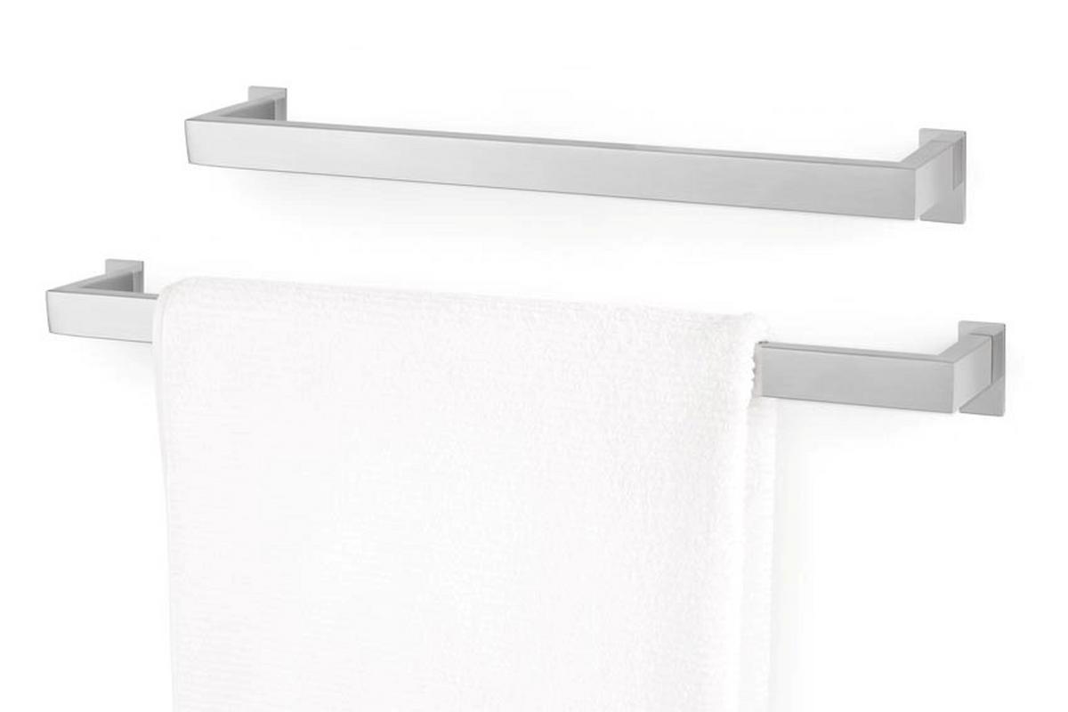 UCHWYT NA RĘCZNIK LINEA - kolor stalowy, Basics, metal (8/40/7,7cm) - Zack