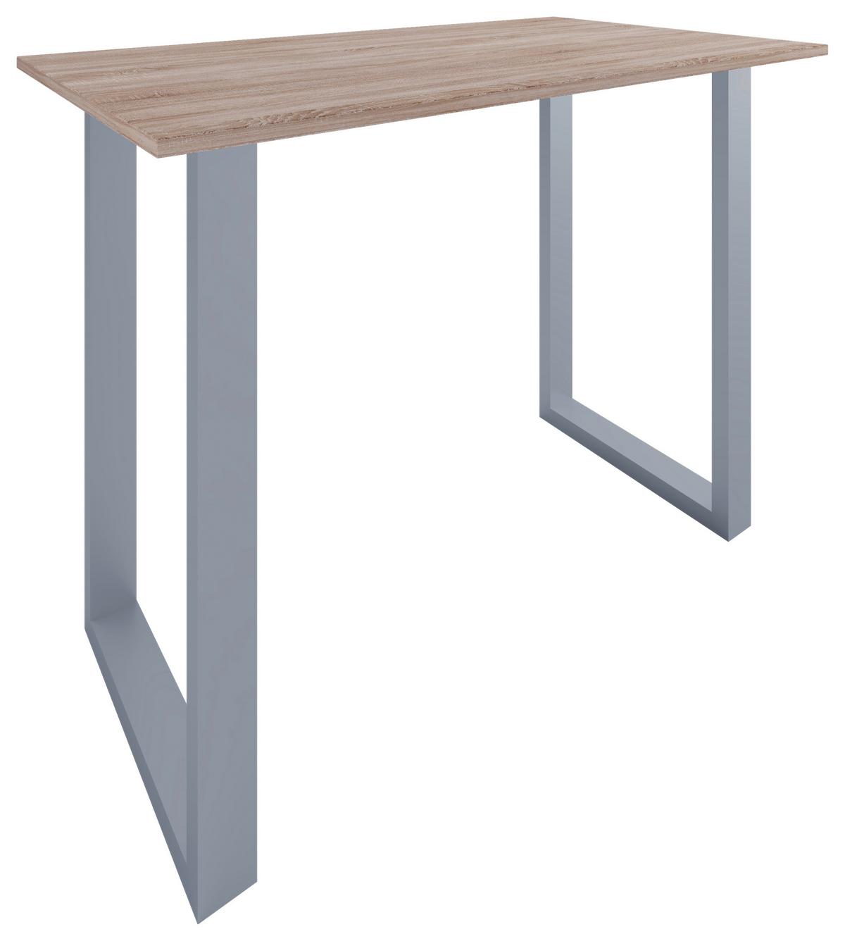 BARTISCH XONA B 140X80 - Silberfarben/Sonoma Eiche, Konventionell, Holzwerkstoff/Metall (140/102/80cm)