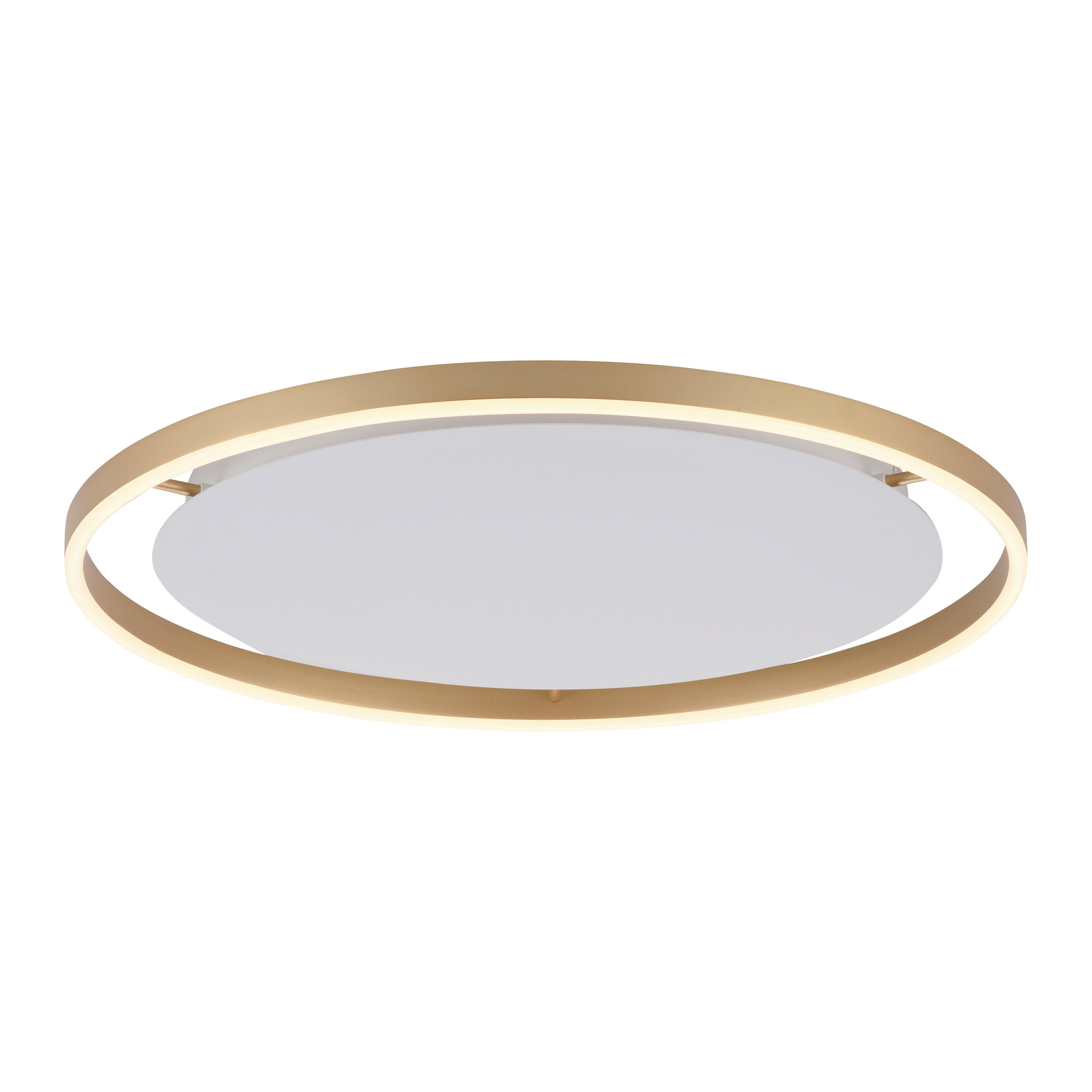 LED-Deckenleuchte Riuts Messingfarben max. 31,50 Watt - Messingfarben, Design, Kunststoff/Metall (58,5/58,5/5,3cm)