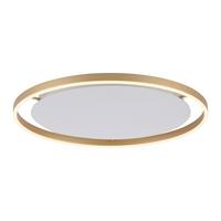 LAMPA SUFITOWA LED 15392-60 RITUS - kolor mosiężny, Design, tworzywo sztuczne/metal (58,5/58,5/5,3cm)