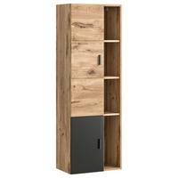 Midischrank Grado ca. 48x144 cm Eiche/Grau - Eichefarben/Grau, MODERN, Holzwerkstoff/Metall (48/144/35cm) - MID.YOU