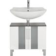 Omarica Za Pod Umivalnik Bozen - bela/krom, Moderno, kovina/steklo (65,0/65,5/31,3cm) - Mömax modern living