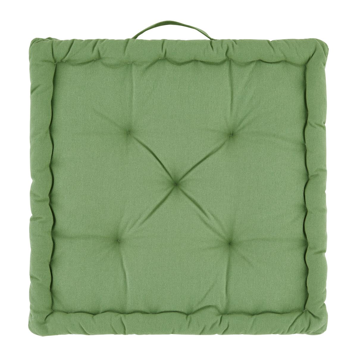 Boxkissen Bo Grün ca. 40x40cm - Grün, Textil (40/40/6cm) - Mömax
