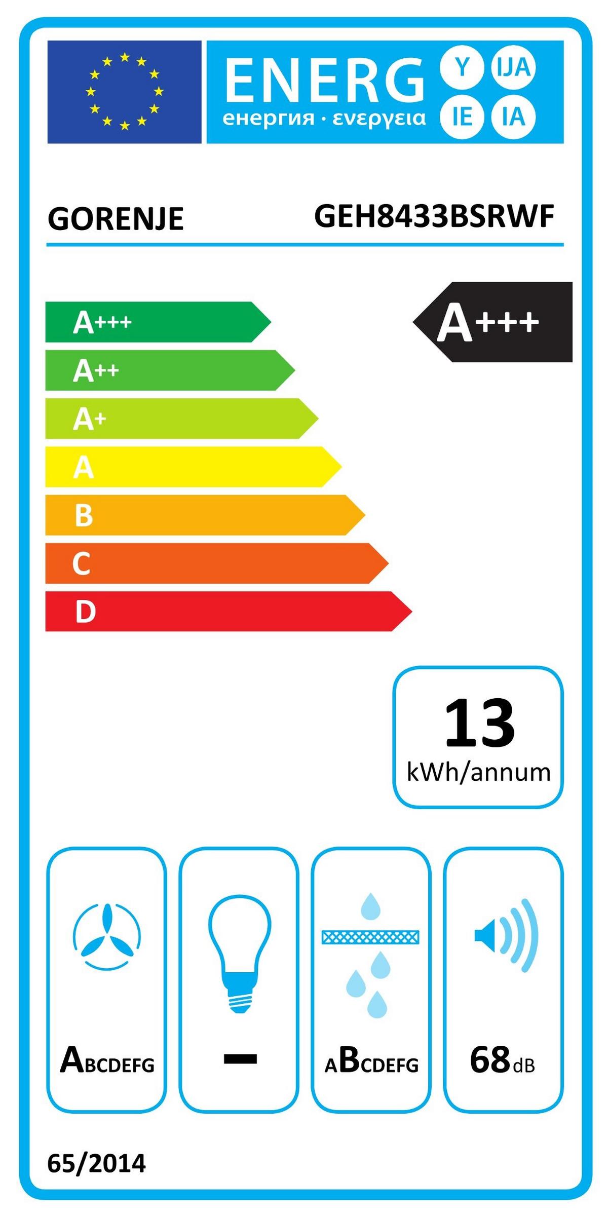 Backofenset Blackpower Schwarz - Schwarz, Glas/Metall (60/83cm) - Gorenje
