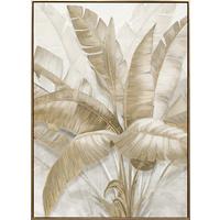 Slika Na Platnu Denise Big - zlate barve, Moderno, umetna masa/tekstil (100/140cm) - Premium Living