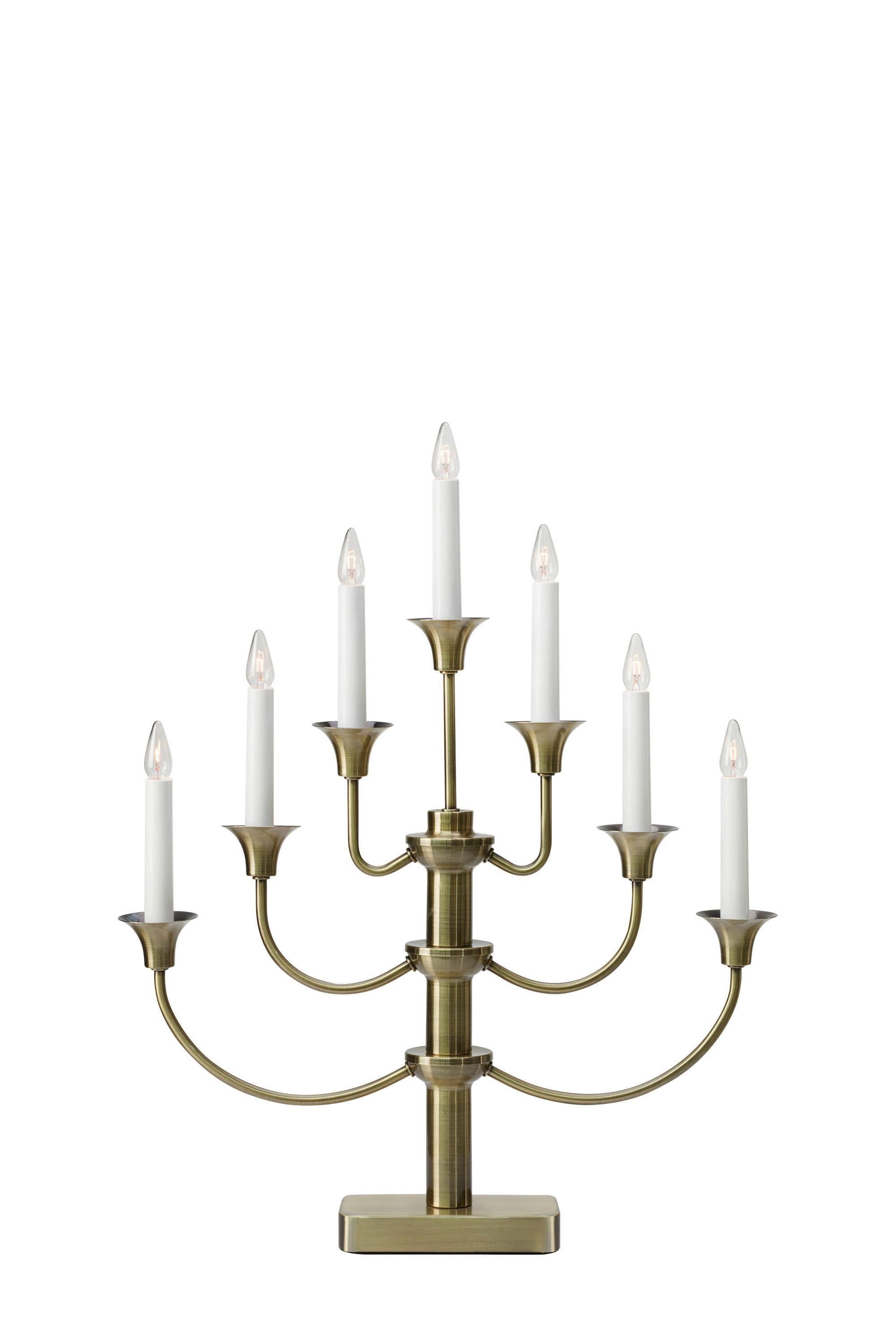 Kerzenhalter Gylling Messingfarben - Messingfarben, Basics, Metall (6/42/53cm) - Markslöjd
