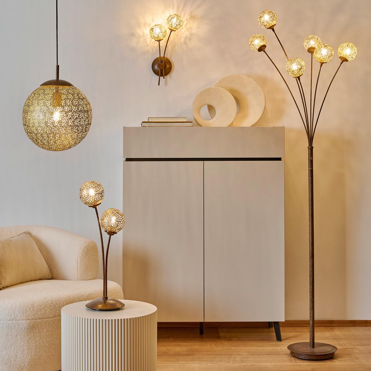 LAMPA STOJĄCA GRETA  398-48 - kolor rdzawy, Lifestyle, metal (34/34/184cm) - Paul Neuhaus