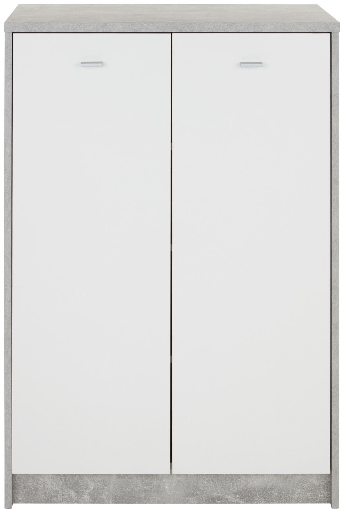 Komoda 4-you New, Siva, Bela - barve kroma/siva, Moderno, umetna masa/leseni material (74/111,4/34,6cm) - Mömax