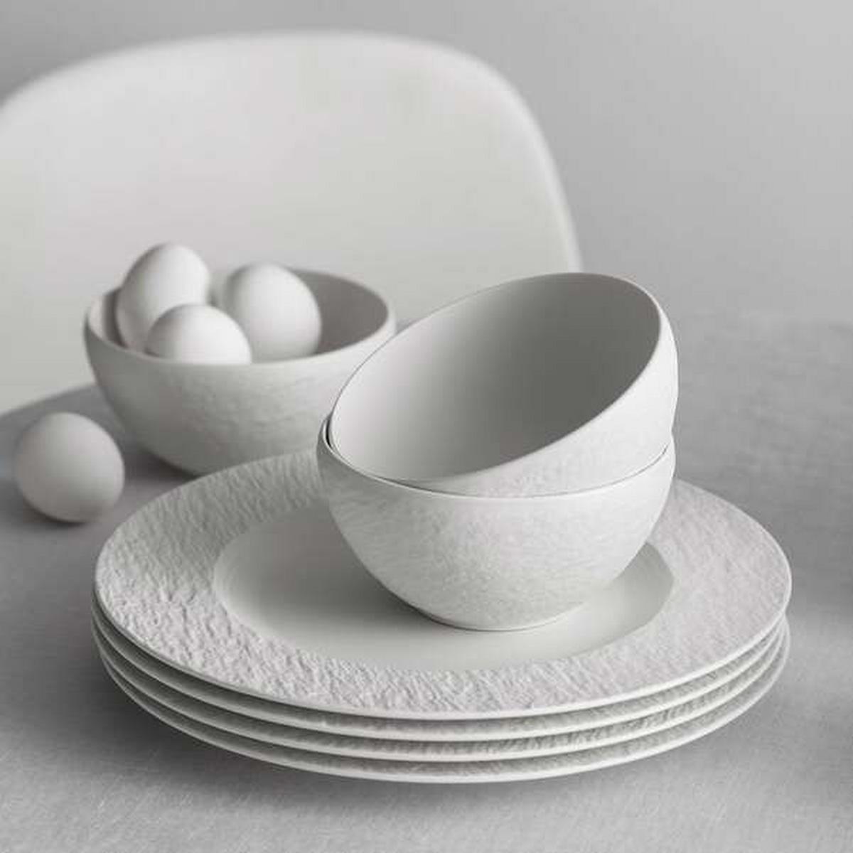 SERWIS OBIADOWO-ŚNIADANIOWY MANUFACTURE VILLEROY & BOCH - biały, Konventionell, ceramika - Villeroy & Boch
