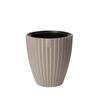 Übertopf Mira 30 Taupe Ø ca. 29cm - Taupe, KONVENTIONELL, Kunststoff (29,0/32/29,0cm) - Mömax