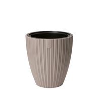 Übertopf Mira 30 Taupe Ø ca. 29cm - Taupe, KONVENTIONELL, Kunststoff (29,0/32/29,0cm) - Mömax