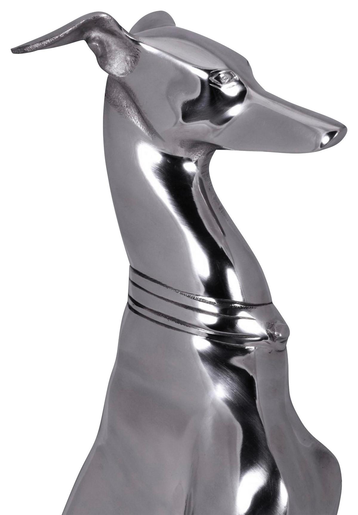 Skulptur Wohnling Silberfarben - Silberfarben, MODERN, Metall (18/70/25cm) - MID.YOU