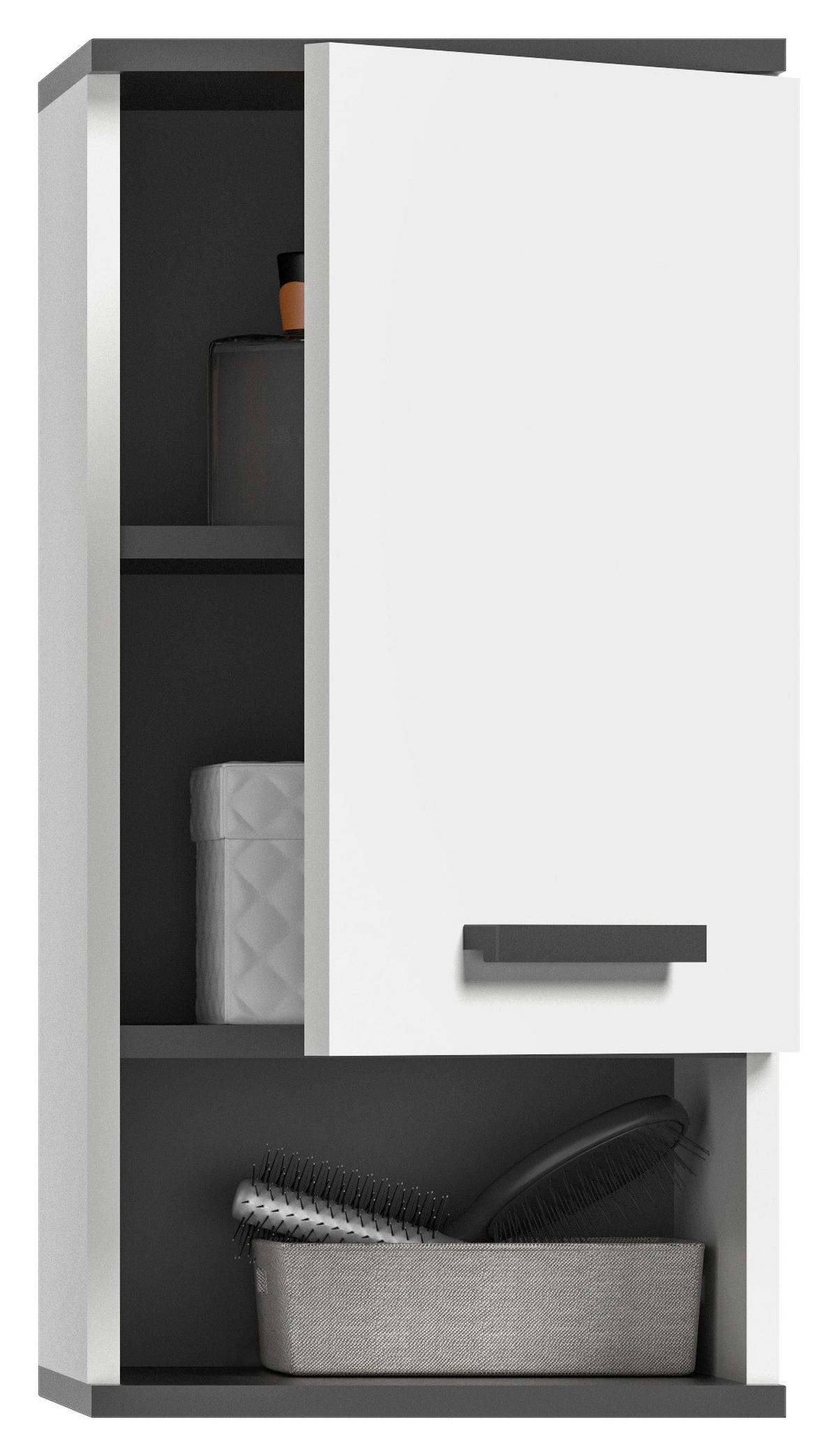 Hängeschrank Rocket ca. 34x68 cm Weiß - MODERN, Holzwerkstoff/Kunststoff (34/68/28cm) - MID.YOU