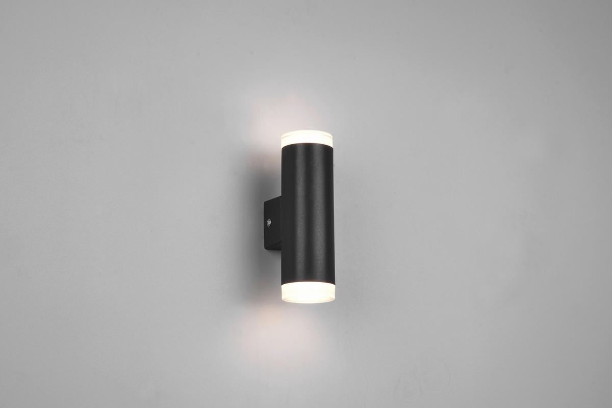 LED-Wandleuchte Ray in Schwarz/Weiß max. 2x4 Watt - Schwarz/Weiß, Basics, Kunststoff (16,6/5,2/8cm) - Trio Leuchten