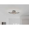LED-TAKLAMPA MAXI - kromfärg/svart, Modern, metall/plast (62/46/9cm) - Mömax