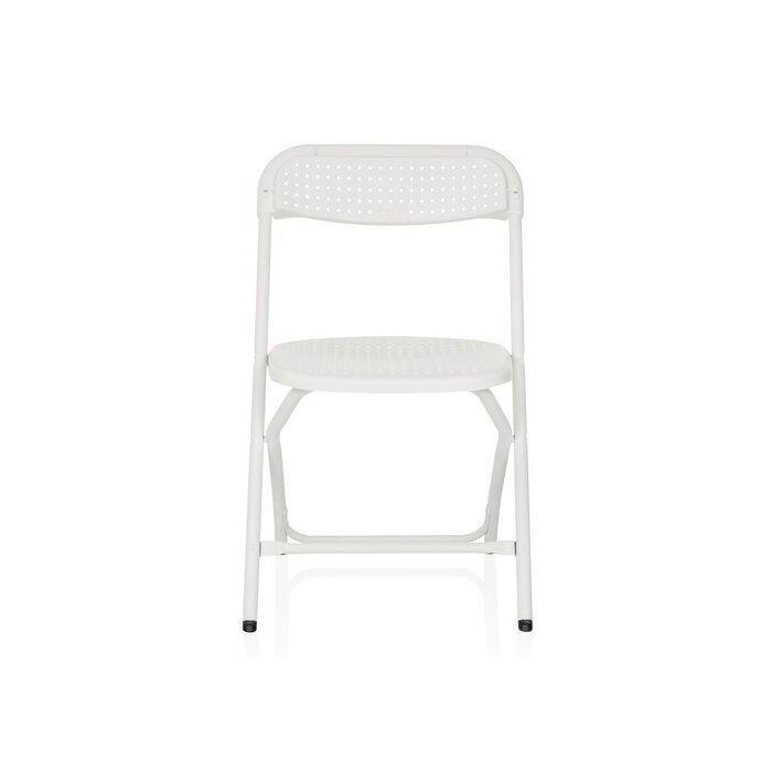 Zložljiv Stol Tudela Xxl Pro W, Bela - bela, Moderno, kovina/umetna masa (51/80/52cm) - MID.YOU