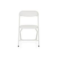 Zložljiv Stol Tudela Xxl Pro W, Bela - bela, Moderno, kovina/umetna masa (51/80/52cm) - MID.YOU