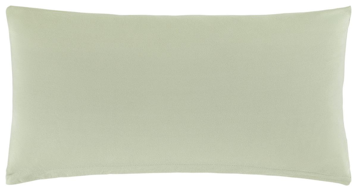 Kissenhüllen-Set Basic 2 Stk. Salbeigrün ca. 40x80cm - Salbeigrün, MODERN, Textil (40/80cm) - Modern Living
