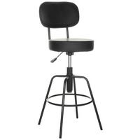 Barski Stol Disc High, Črna - črna, Basics, kovina/usnje (43/103-113/43cm) - MID.YOU