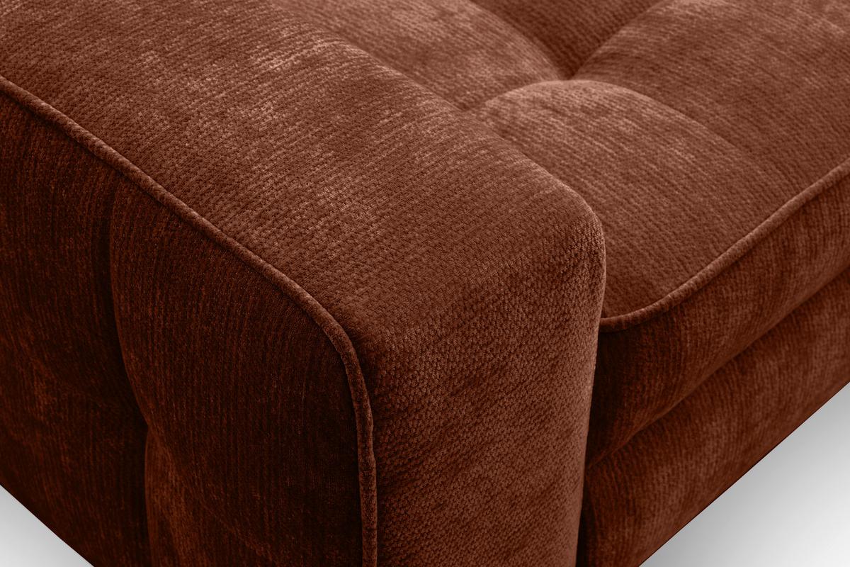 Kutna Garnitura Talia - boje hrđe/crna, Basics, tekstil/metal (251/70-90/203cm) - Modern Living