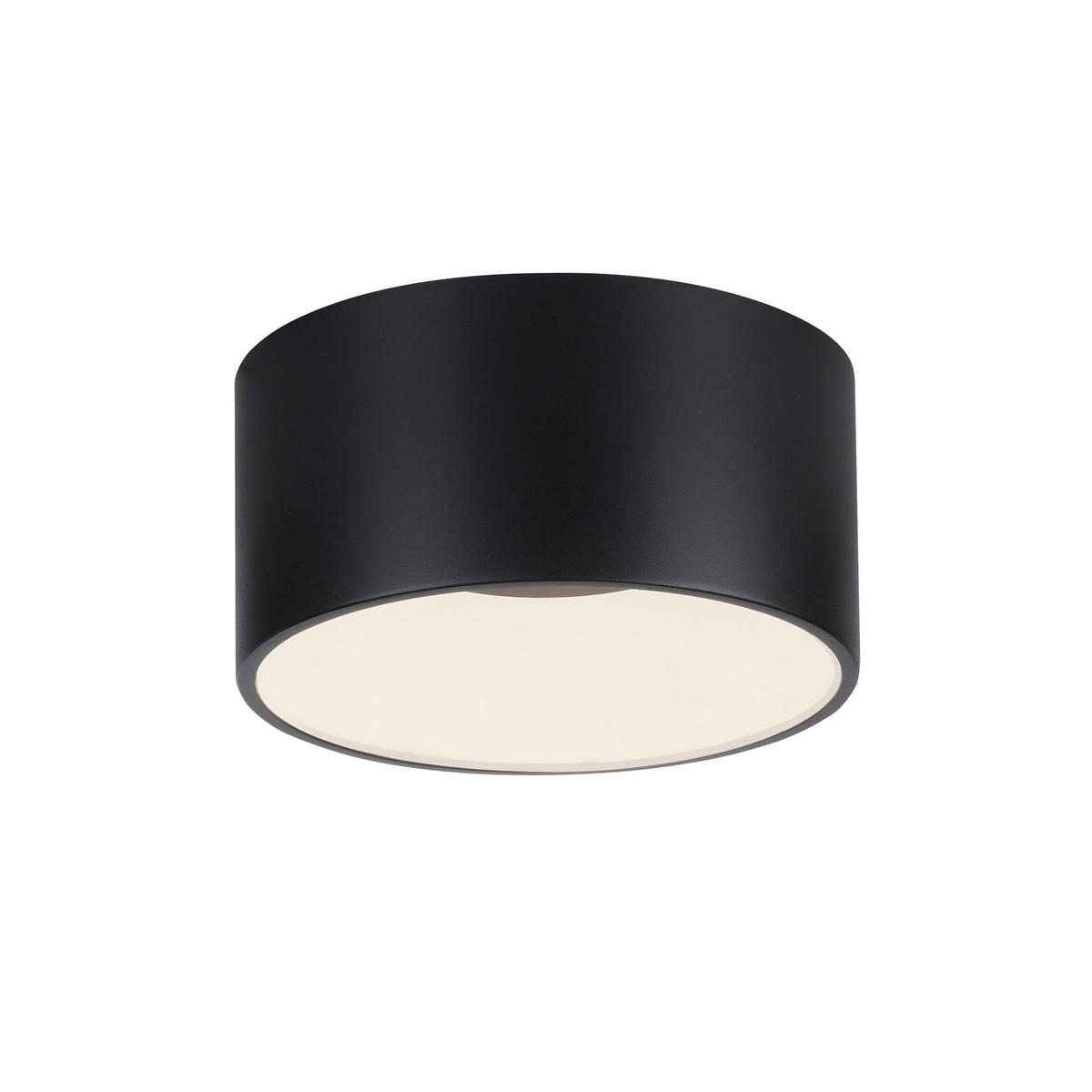 LED-Deckenleuchte Tanika Schwarz max. 13 Watt - Schwarz, MODERN, Kunststoff/Metall (16/16/8cm)