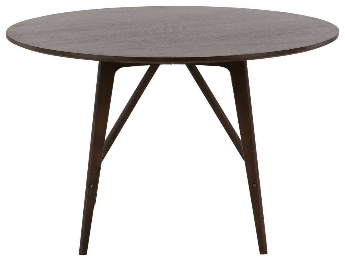 Esstisch Kaseidon Ø ca. 100 cm Dunkelbraun - Dunkelbraun, Design, Holz/Holzwerkstoff (100/100/75cm) - Livetastic