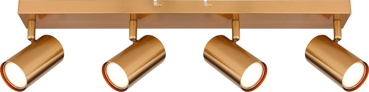 Strahler Robby in Goldfarben max. 25 Watt - Goldfarben, Metall (56/6/13cm) - Globo
