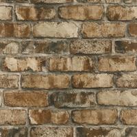 Tapete Clayton Braun - Braun, Natur, Textil (600/53cm) - Tesa