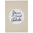 Postkarte Du bist mein Grund zu lächeln - Goldfarben/Schwarz, MODERN, Papier (10,5/14,8cm) Postkarte Du bist mein Grund zu lächeln - Goldfarben/Schwarz, MODERN, Papier (10,5/14,8cm)
