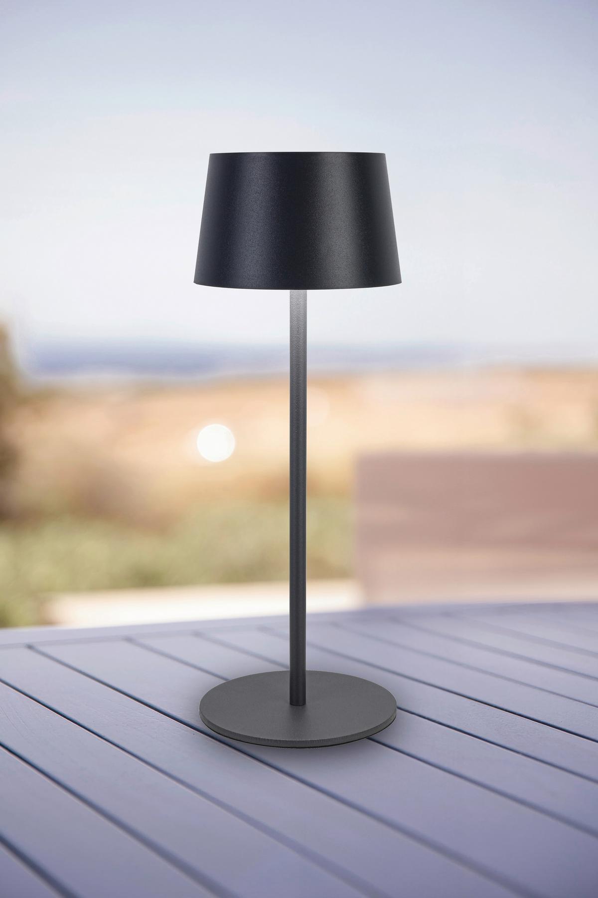 Solarleuchte Zitz Anthrazit max. 1,2 Watt - Anthrazit, KONVENTIONELL, Kunststoff (9/25cm) - Mömax