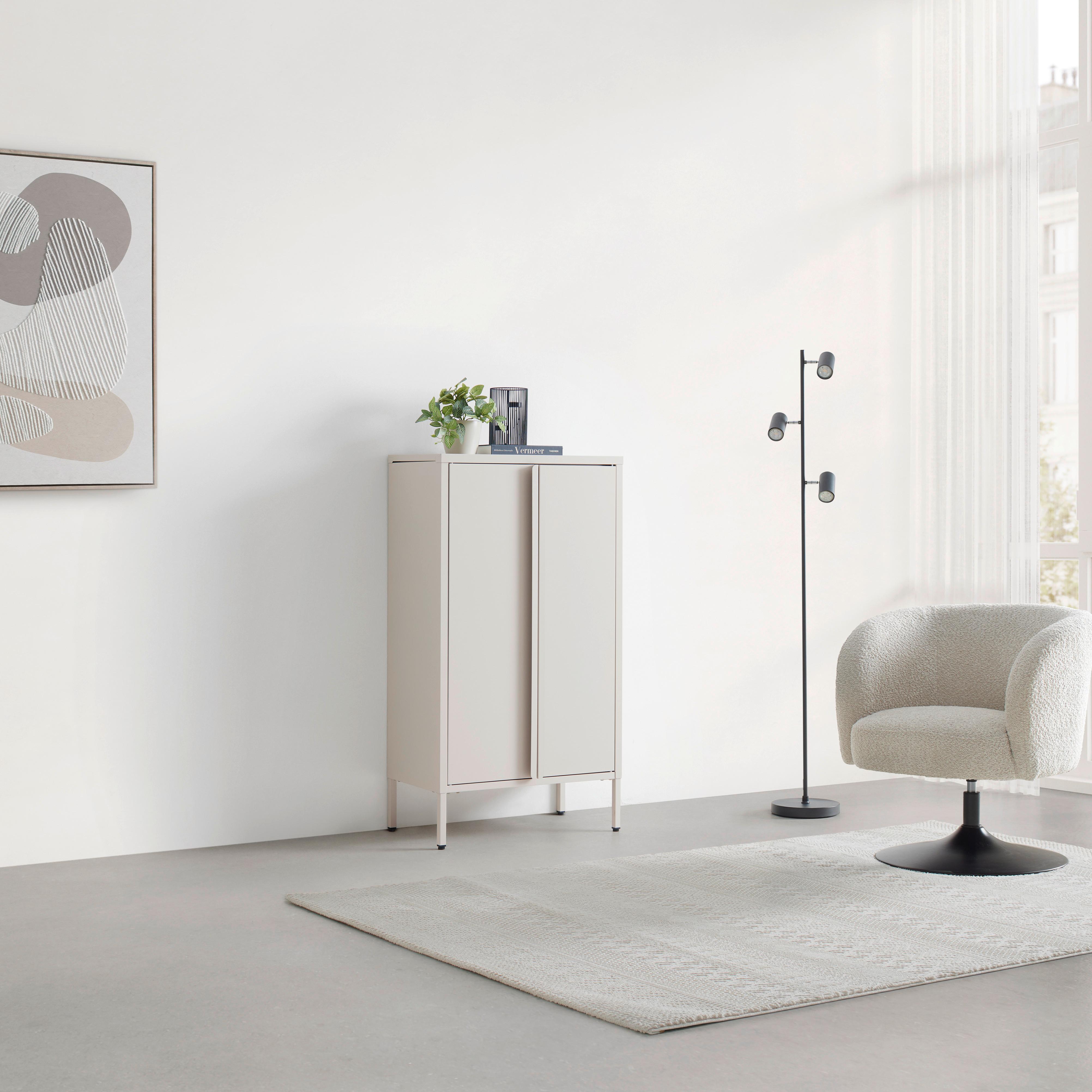 SCHRANK FLOYD -STUDIO- - Beige, Modern, Metall (60mm) - Mömax