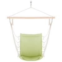 Hängesessel Relax Salbeigrün/Naturfarben - Salbeigrün/Beige, Holz/Textil (100/47cm) - Modern Living